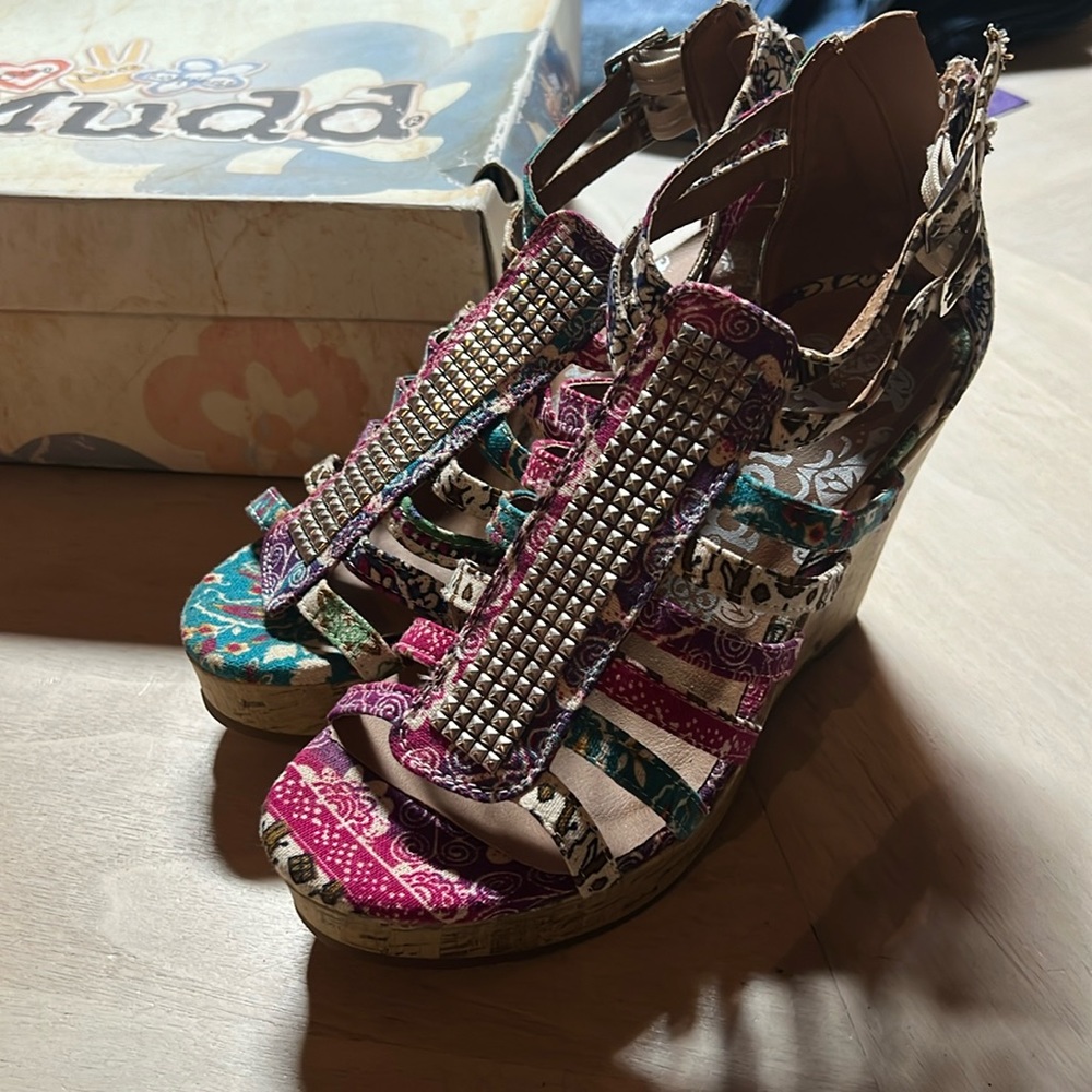Mudd wedge heels! Stored in original box! Size 7 women’s.